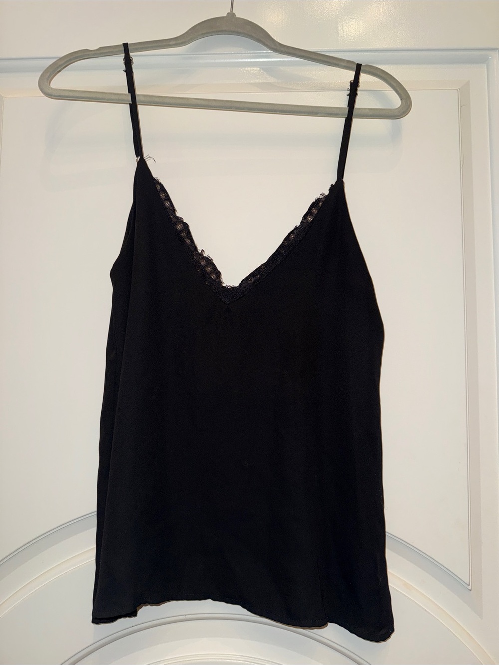Classic Black Lace-Trim Cami